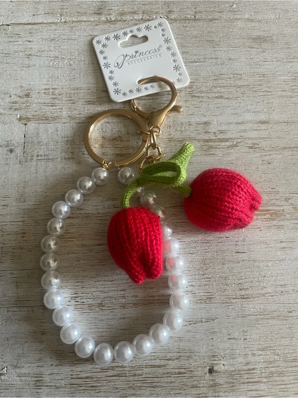 Crocheted Tulip Keychain Bag Charm - Pick One 🌷 🧶